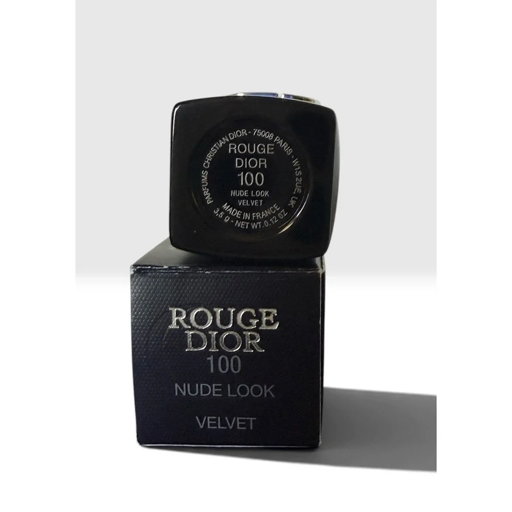 DIOR ROUGE DIOR LIPSTICK FULL SIZE #100 NUDE LOOK MATTE. NIB